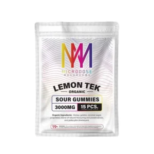 Buy Organic Lemon Tek Sour Cherry Gummies (3grams)